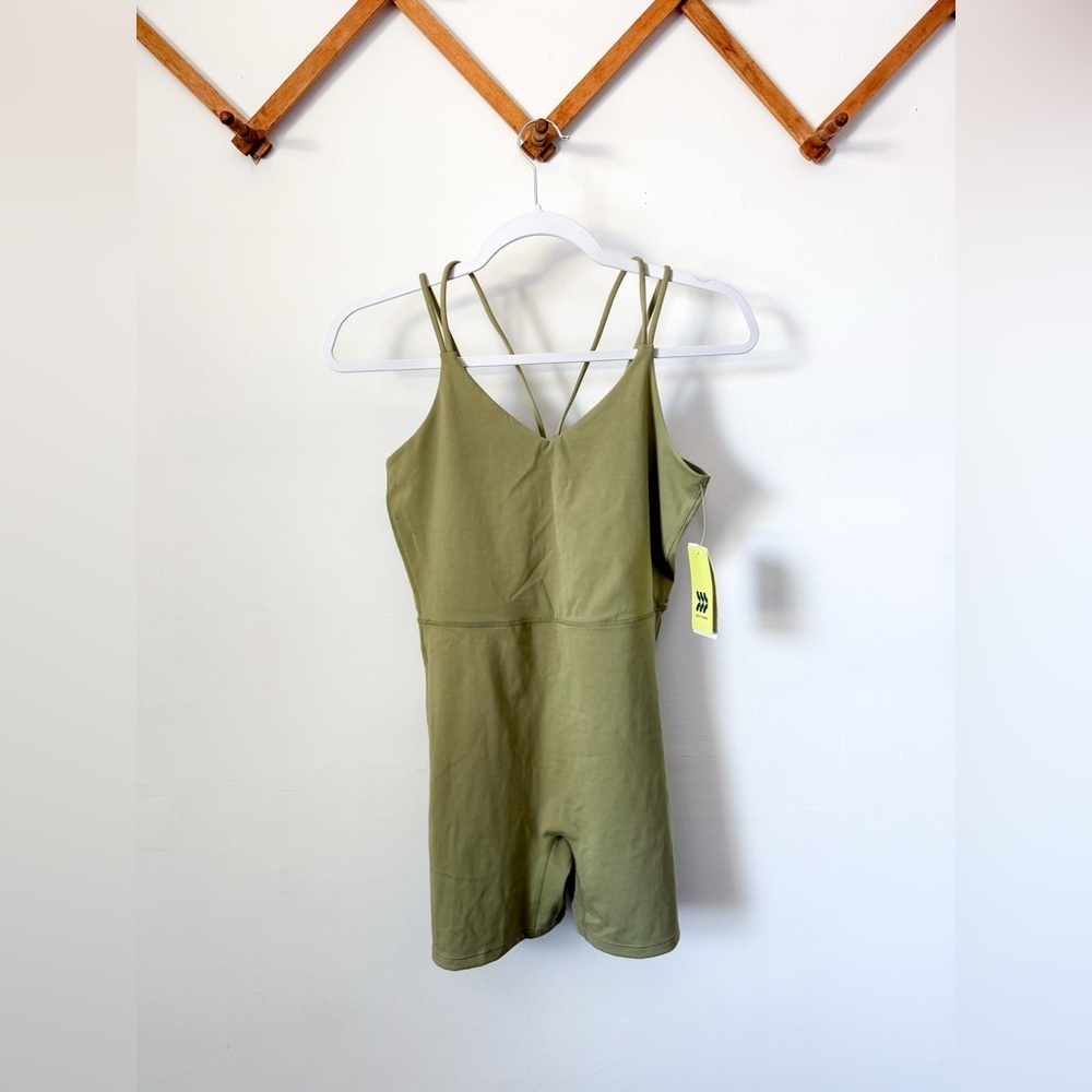 NWT All In Motion Green Shorts Jumpsuit - Picture 7 of 11